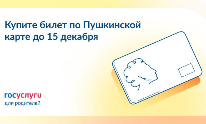Не оставляйте деньги в бюджете — оплатите билеты на новогодние каникулы Пушкинской картой